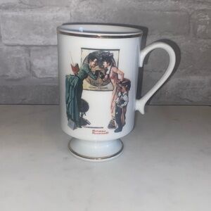𝅺norman Rockwell 1981 Porcelain Mug “Back to School”